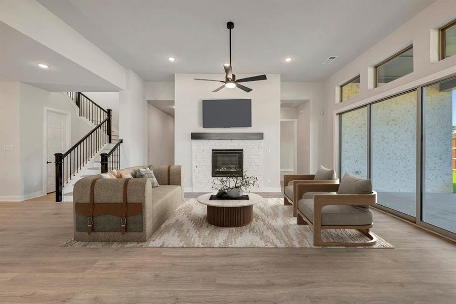 Furnished interior view inside a new home in Northshore at Lakewood Village - Garden Series, Lakewood Village (Image 8).