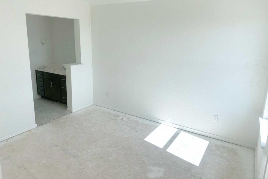 Unfurnished bedroom with connected bathroom Unfurnished bedroom with connected bathroom