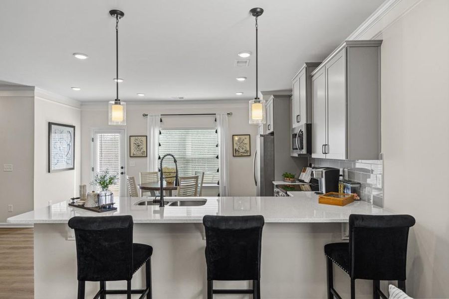 Furnished interior view inside a new home in The Andros, Dalton (Image 28). Furnished interior view inside a new home in The Andros, Dalton (Image 28).