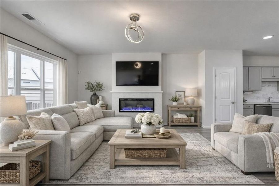 Furnished interior view inside a new home in , Sugar Hill (Image 12).