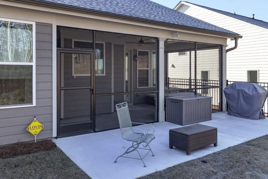 Exterior details and patio area of a home in , Hoschton (Image 31).