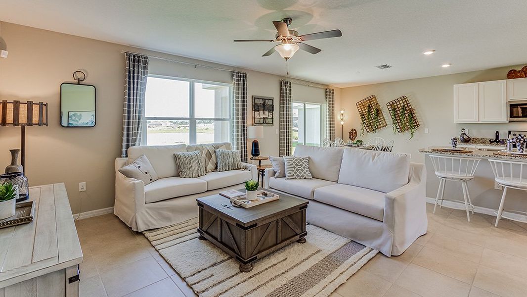 Furnished interior view inside a new home in Silverstone North, Palmetto (Image 7).