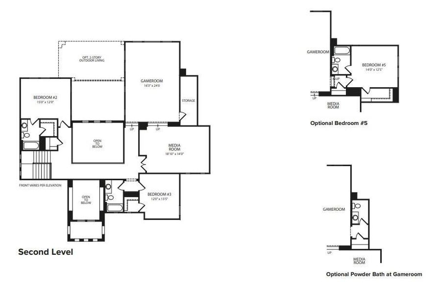 Secondary Level Floor Plan