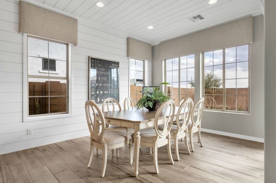 Representative furnished interior of a home built from the Residence Six by Blandford Homes in Earnhardt Ranch, Chandler (Image 31).