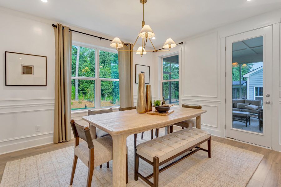 Furnished interior view inside a new home in Friendship Village: Friendship Village Single-Family, Apex (Image 11).