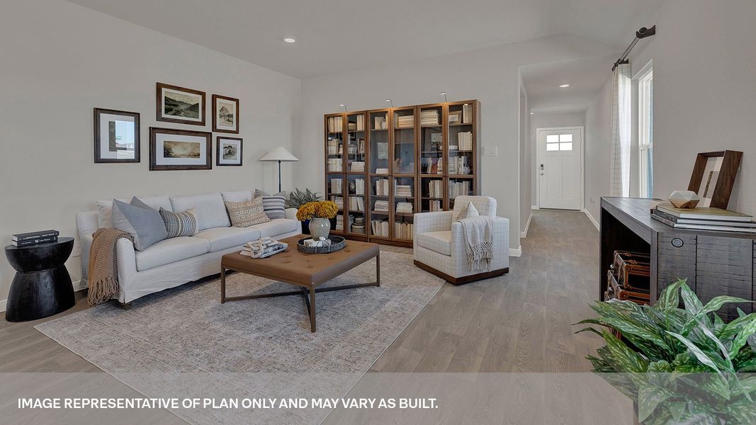 Furnished interior view inside a new home in Whisper South, San Marcos (Image 4).