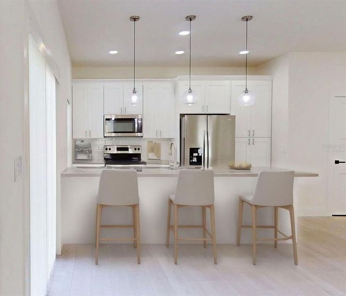 Furnished interior view inside a new home in , Tampa (Image 19).