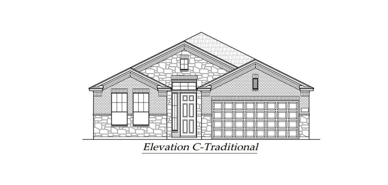 Exterior rendering of this home design in Alsatian Oaks, Castroville, TX (Image 22).