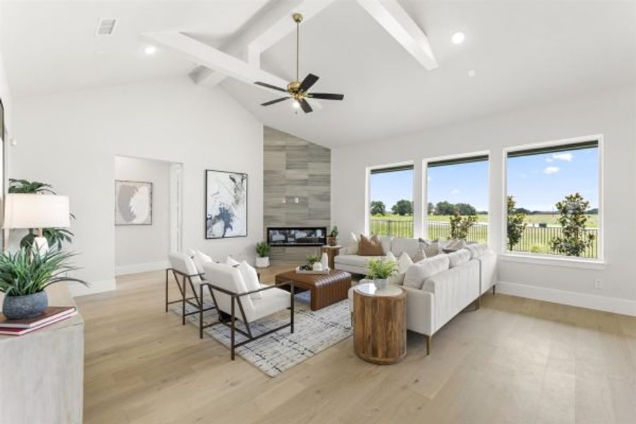 Furnished interior view inside a new home in Heath Golf and Yacht Club, Heath (Image 18).