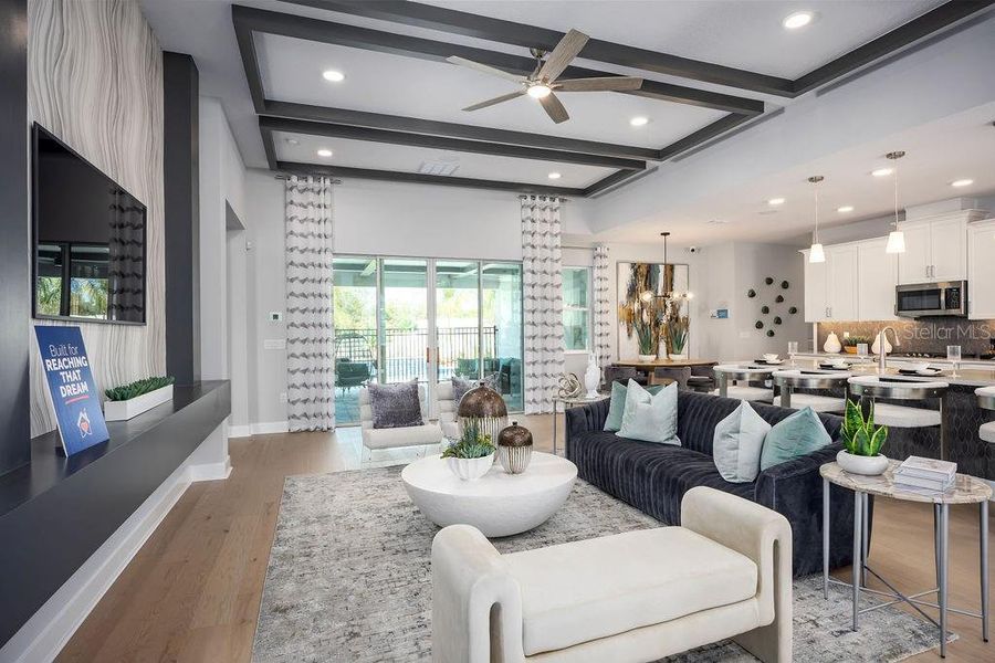 Furnished interior view inside a new home in Wolf Lake Ranch, Apopka (Image 40).