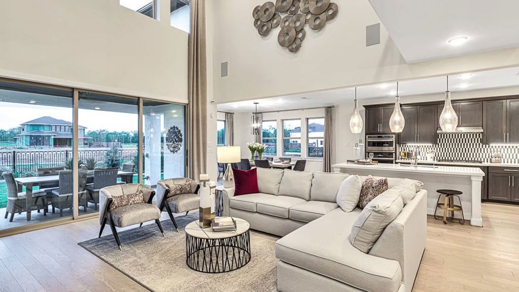 Furnished interior view inside a new home in Avalon at Cypress, Cypress (Image 15).