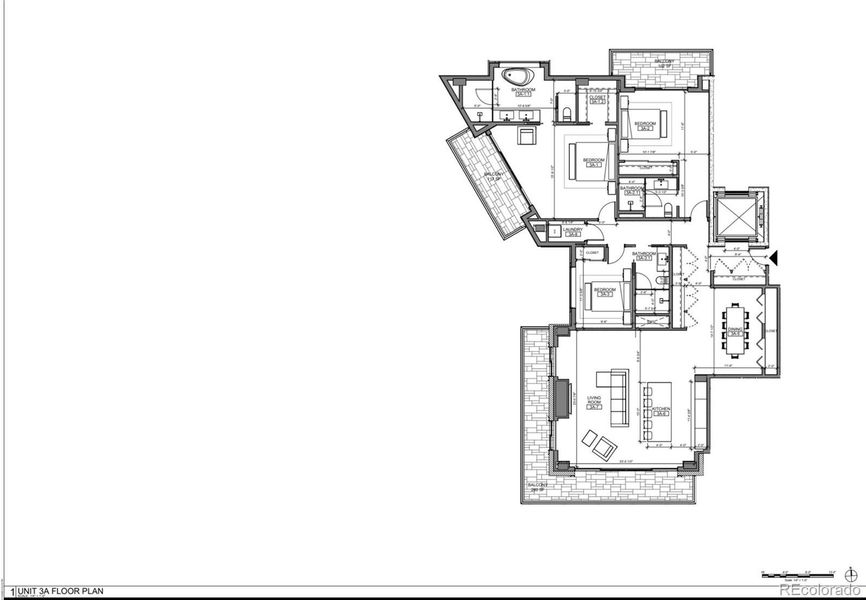 2D floor plan layout of this home in , Vail, CO (Image 4).
