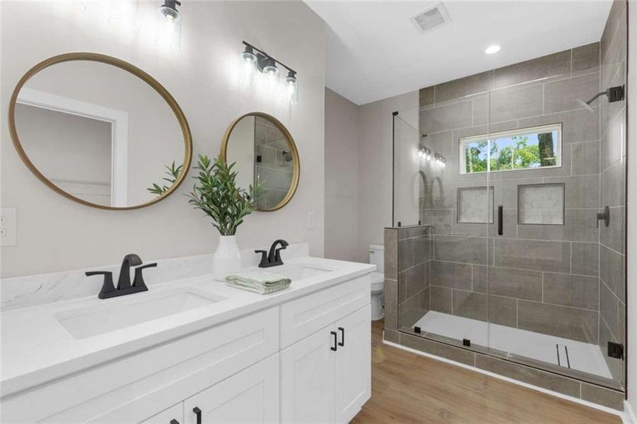 Furnished interior view inside a new home in , Atlanta (Image 16).