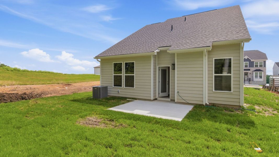 Rear exterior with porch