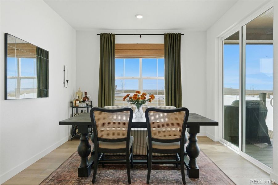 Furnished interior view inside a new home in Harvest Ridge, Aurora (Image 19).