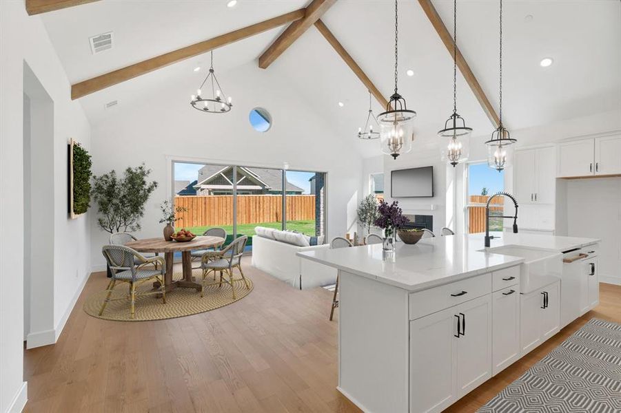 Furnished interior view inside a new home in Kreymer at the Park, Wylie (Image 17). Furnished interior view inside a new home in Kreymer at the Park, Wylie (Image 17).