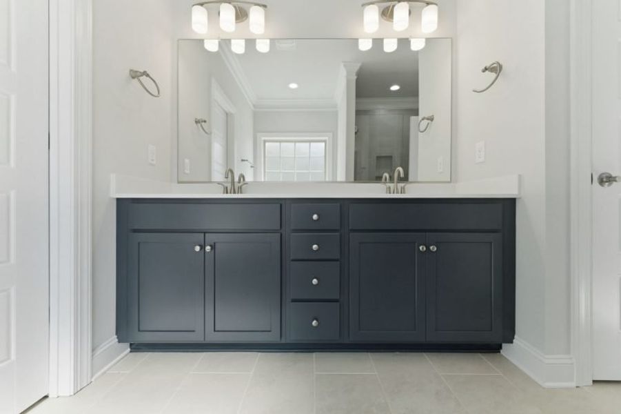 Representative furnished interior of a home built from the Hampton by Keystone Homes NC in Preserve at Carriage Cove, Oak Ridge (Image 55).