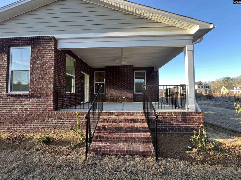 Exterior details and patio area of a home in The Cove, Sumter (Image 20).