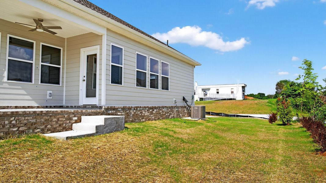 Exterior details and patio area of a home in McClure Farms, Columbia (Image 30).