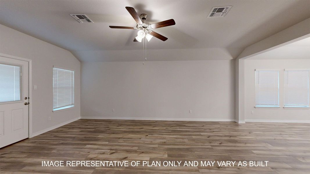 Spacious, unfurnished interior of a new home in Three Creeks - Colt Creek, Belton (Image 12). Spacious, unfurnished interior of a new home in Three Creeks - Colt Creek, Belton (Image 12).