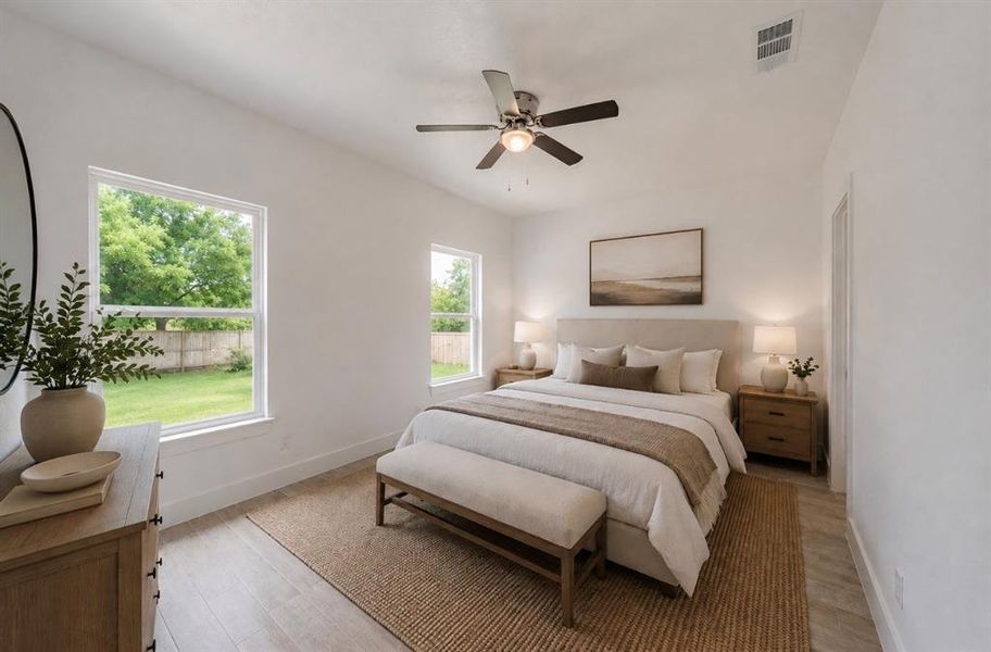 Furnished interior view inside a new home in , Dallas (Image 11).