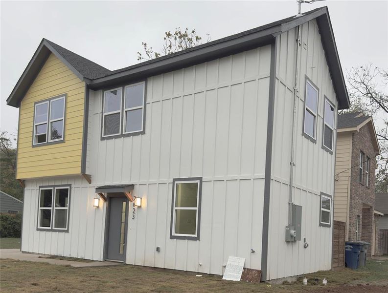 View of rear view of property