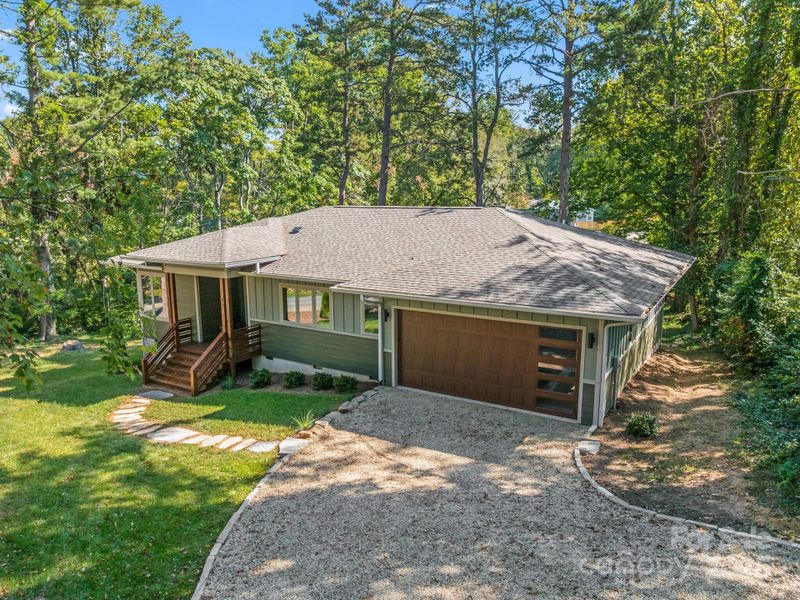 Front exterior of a new home in , Asheville, NC, highlighting curb appeal (Image 19).