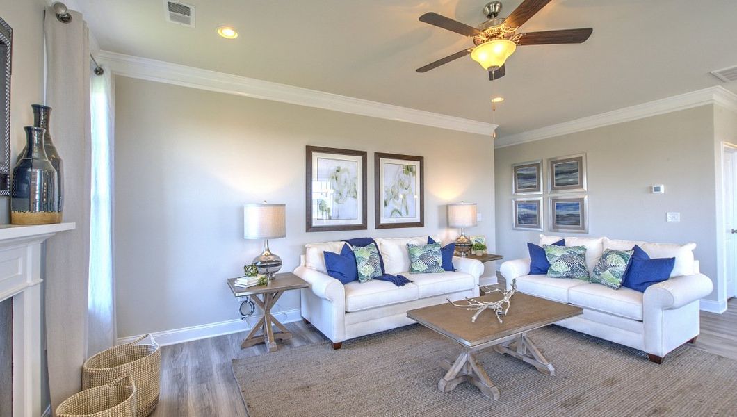 Furnished interior view inside a new home in Reserve at Tap Root Farms, Fletcher (Image 27).