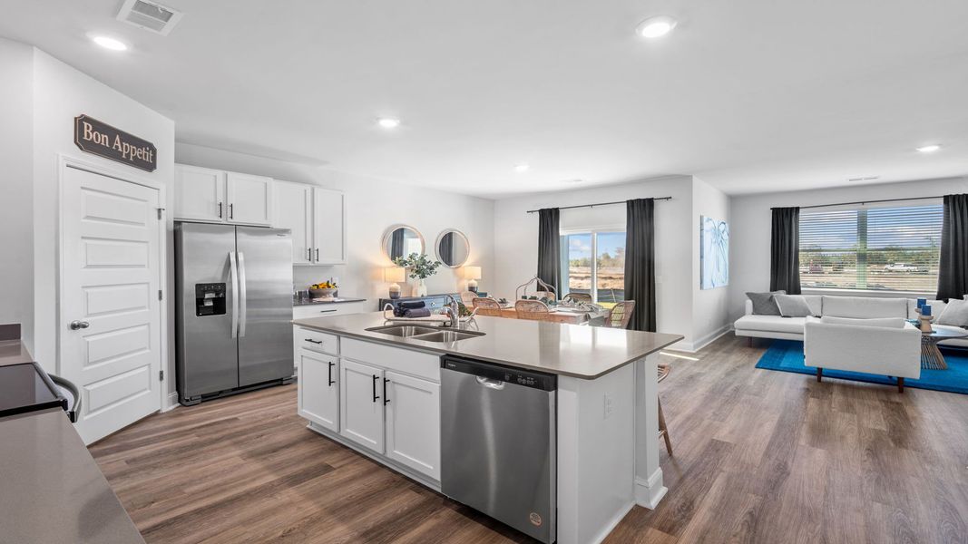 Furnished interior view inside a new home in The Groves at Bees Creek, Ridgeland (Image 6).