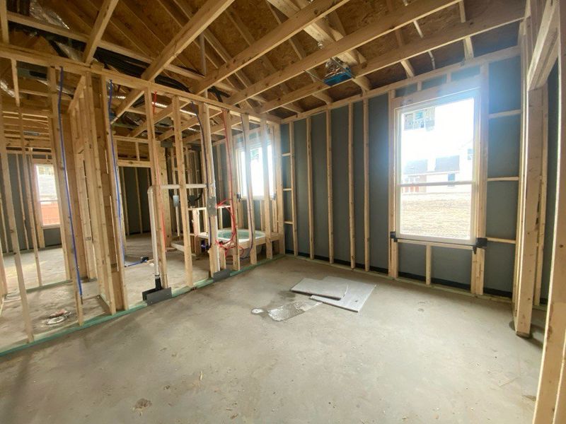In-progress construction of a new home in Morningstar, Aledo, TX (Image 6).