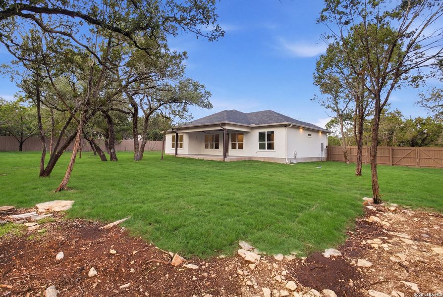 Exterior details and patio area of a home in , Fischer (Image 18). Exterior details and patio area of a home in , Fischer (Image 18).