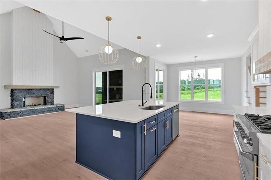 Furnished interior view inside a new home in , Rydal (Image 6).
