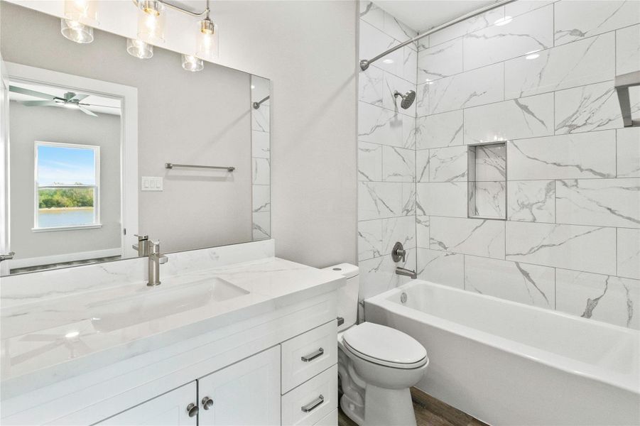 Furnished interior view inside a new home in , Matagorda (Image 9).