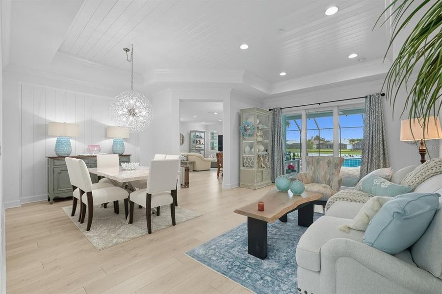 Furnished interior view inside a new home in , Daytona Beach (Image 38).