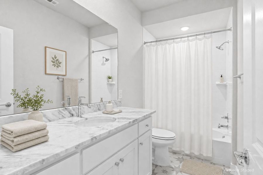 Furnished interior view inside a new home in Wildridge, Oak Point (Image 31).