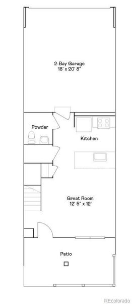 2D floor plan layout of this home in Parterre, Thornton, CO (Image 2).