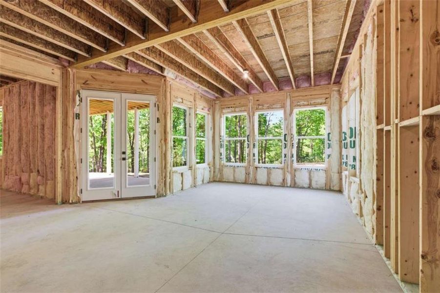 In-progress construction of a new home in , Clarkesville, GA (Image 61).