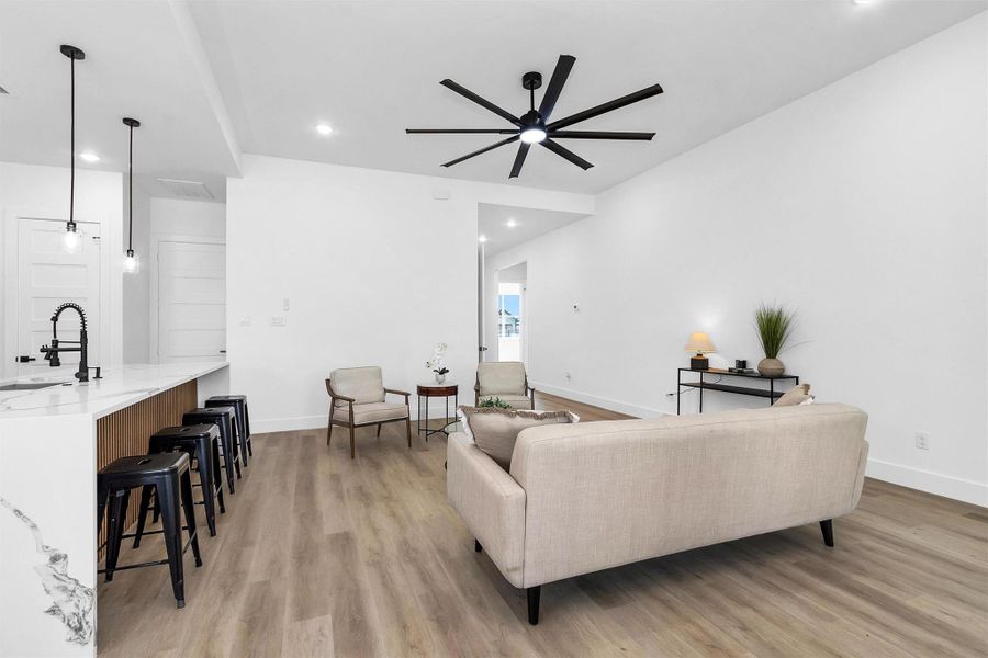 Furnished interior view inside a new home in , Houston (Image 9).