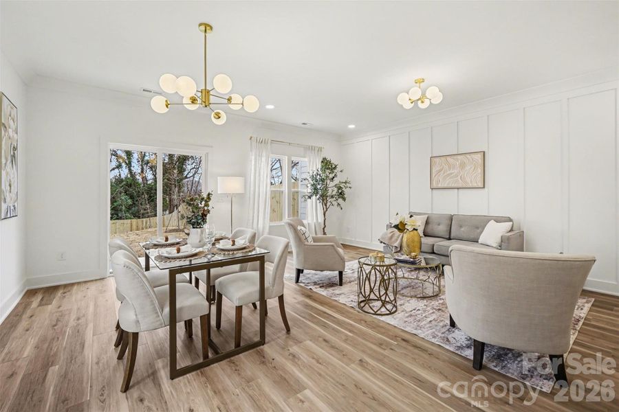 Furnished interior view inside a new home in , Charlotte (Image 13).