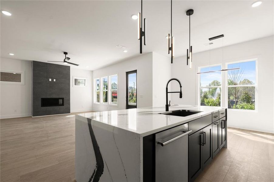 Furnished interior view inside a new home in The Gathering – Alpharetta, Alpharetta (Image 17).