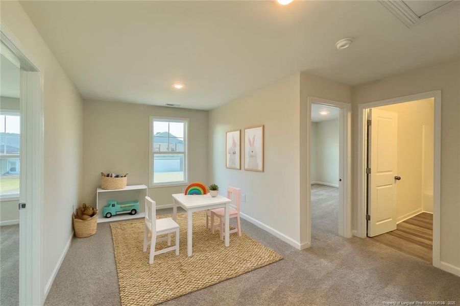 Loft Area Upstairs-VIRTUALLY STAGED