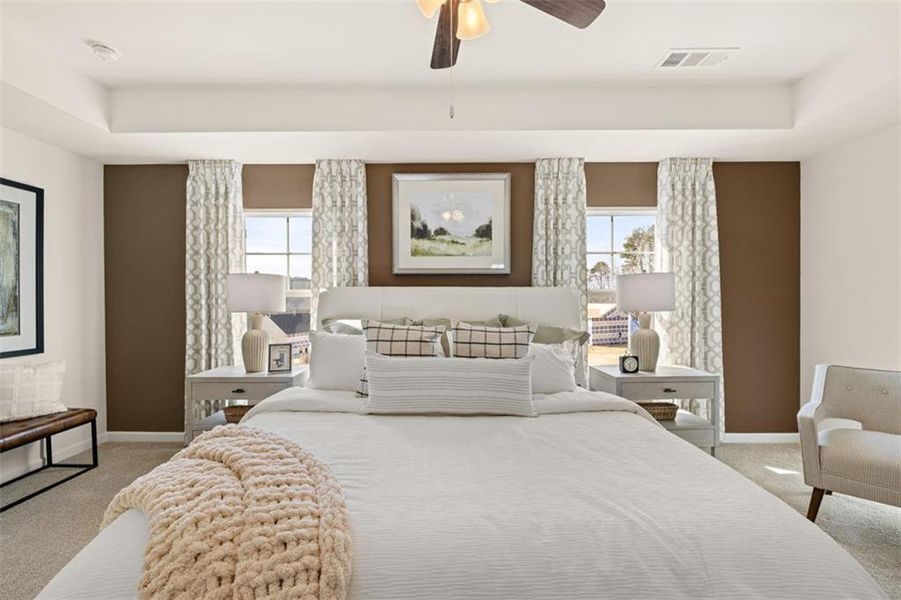 Furnished interior view inside a new home in Jackson Landing, Jefferson (Image 10). Furnished interior view inside a new home in Jackson Landing, Jefferson (Image 10).