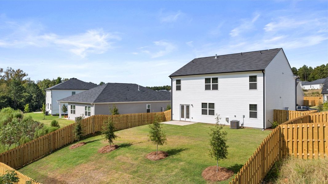 Front exterior of a new home in Captain's Corner, Grovetown, GA, highlighting curb appeal (Image 18).