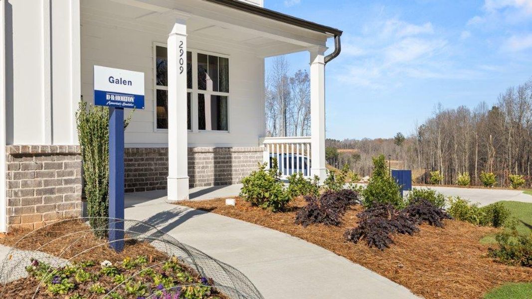 Representative exterior details of a home built from the GALEN by D.R. Horton in Oconee Overlook, Gainesville (Image 3). Representative exterior details of a home built from the GALEN by D.R. Horton in Oconee Overlook, Gainesville (Image 3).