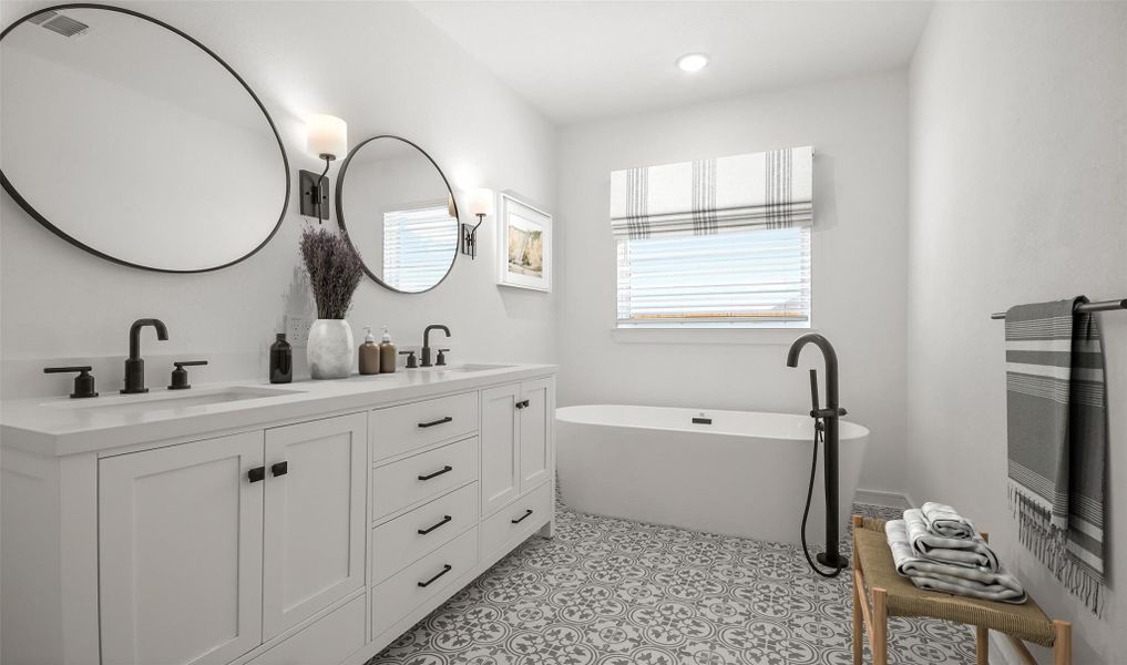 Relaxing primary bath (*Photo not of actual home and used for illustration purposes only.) Relaxing primary bath (*Photo not of actual home and used for illustration purposes only.)