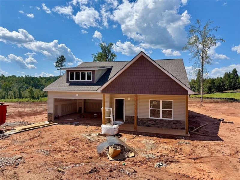 Front exterior of a new home in , Eastanollee, GA, highlighting curb appeal (Image 18). Front exterior of a new home in , Eastanollee, GA, highlighting curb appeal (Image 18).