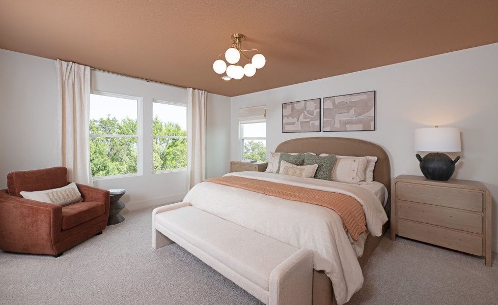 Representative furnished interior of a home built from the Colton by Ashton Woods in Covered Bridge, Hutto (Image 8).