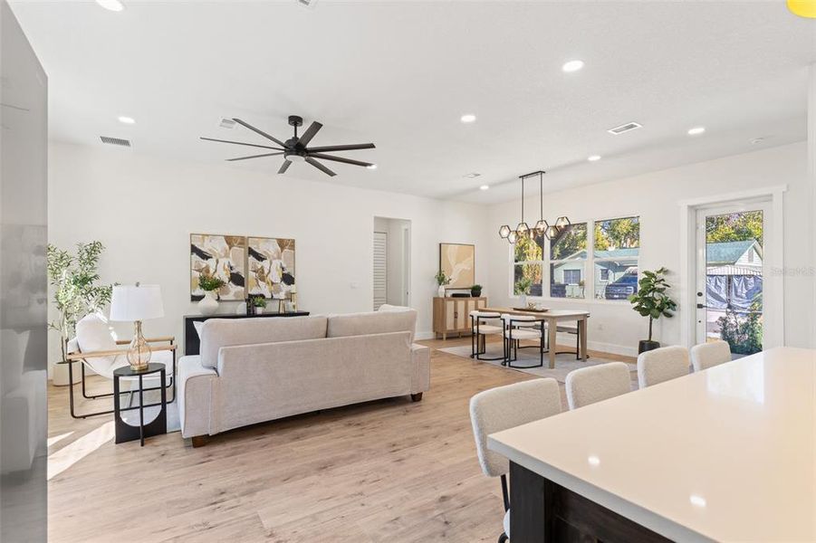 Furnished interior view inside a new home in , Tampa (Image 12). Furnished interior view inside a new home in , Tampa (Image 12).