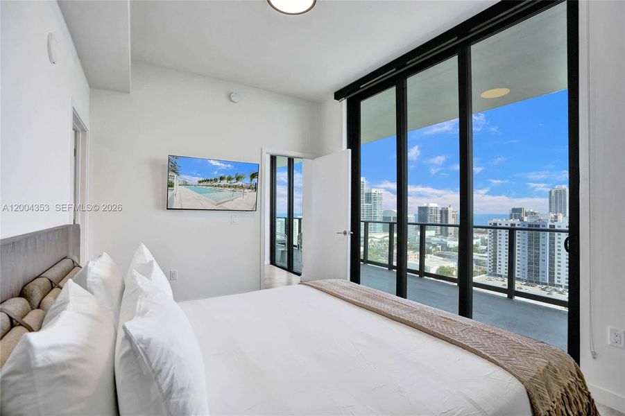 Furnished interior view inside a new home in , Miami Beach (Image 10).