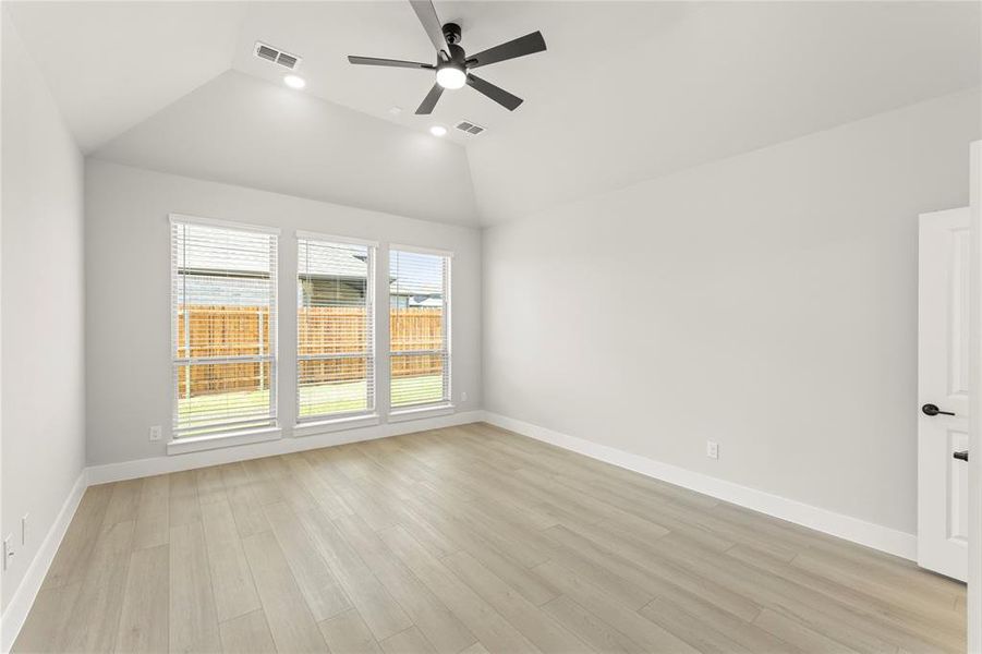 Spacious, unfurnished interior of a new home in Valencia on The Lake, Little Elm (Image 35). Spacious, unfurnished interior of a new home in Valencia on The Lake, Little Elm (Image 35).